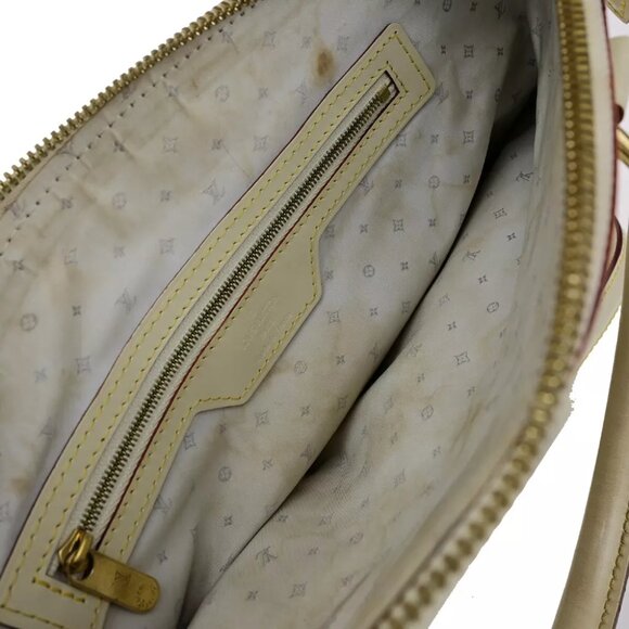 LOUIS VUITTON Suhali Lockit PM Hand Tote Bag White Gold France M91887 34SH945 - Picture 5 of 16